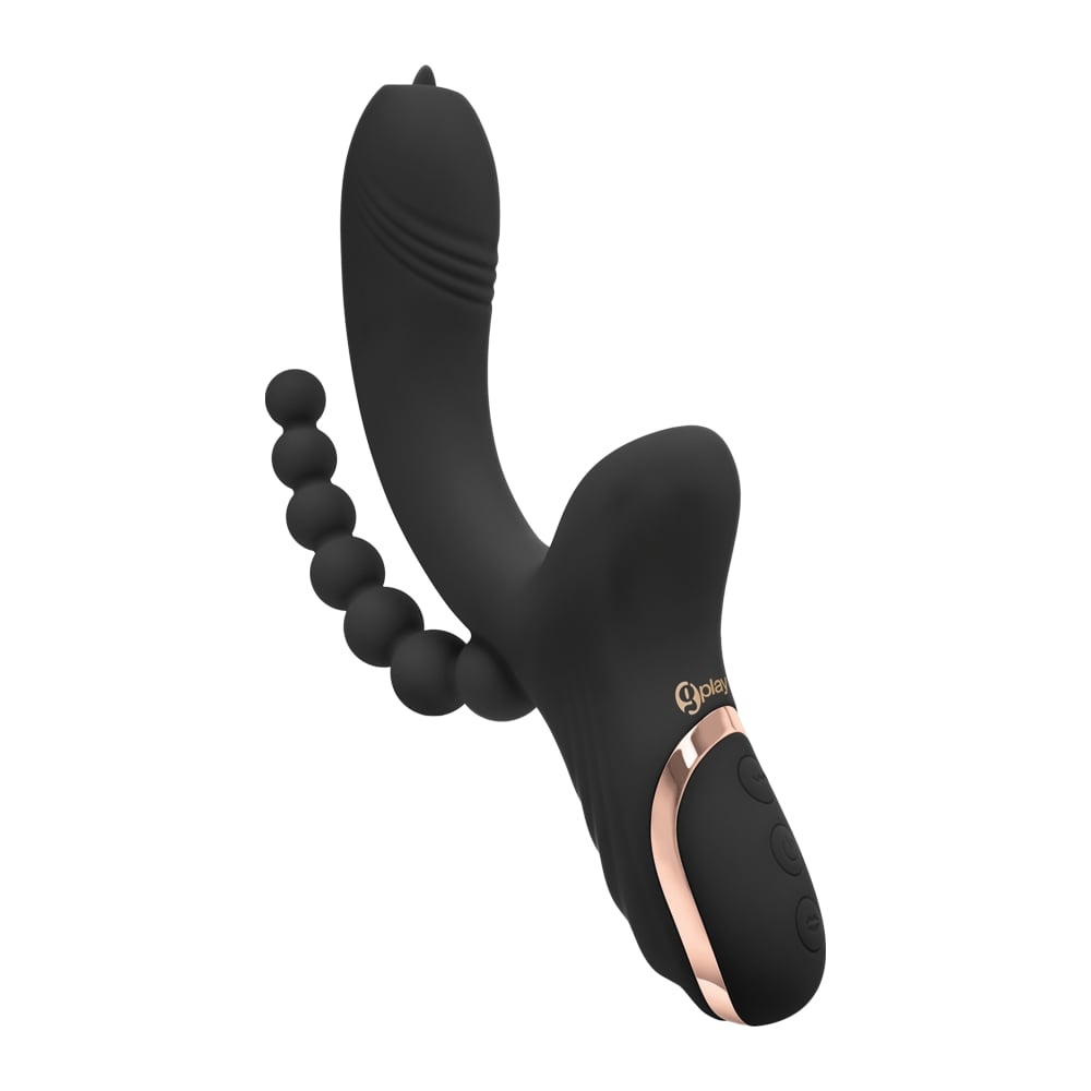 G-Spot Vibrator with Clitoral Suction & Beginner Anal Beads Triple Stimulation Toy The Rabbit Company G-Spot Vibrator with Clitoral Suction & Beginner Anal Beads Triple Stimulation Toy The Rabbit Company
