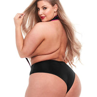 $$$ Logo Elastic Suspender Teddy - Black - Queen