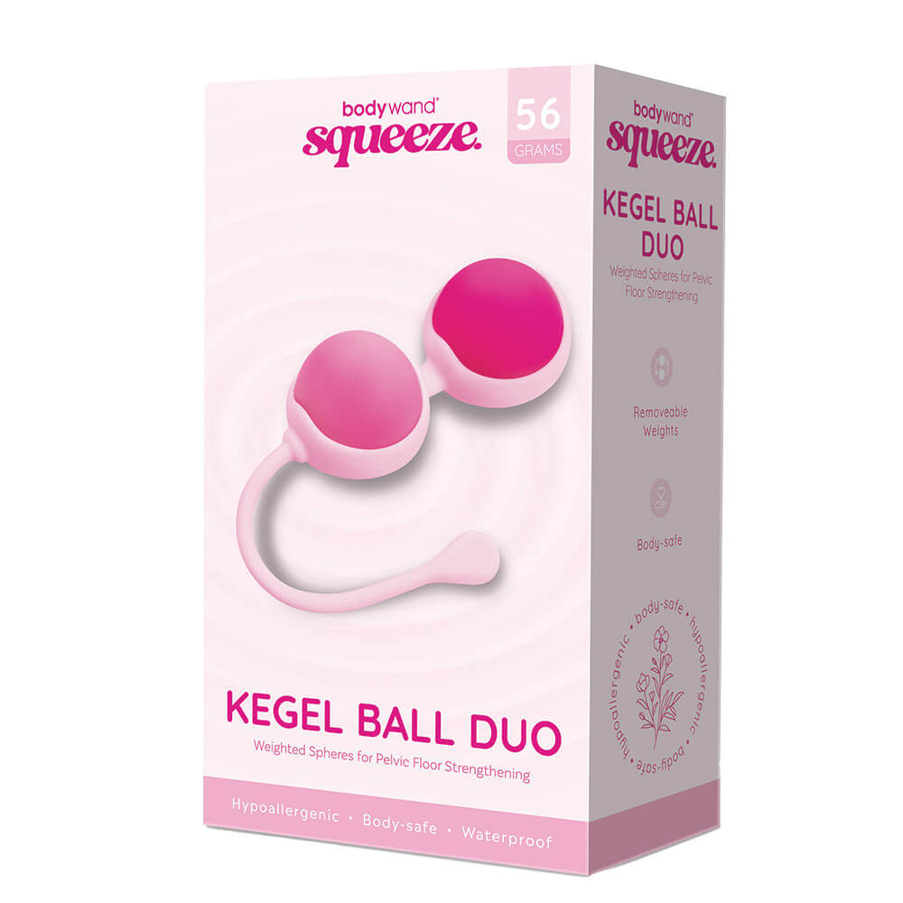 Silicone Kegel Ball Duo – 56g Weighted Set with Flexible Cord
