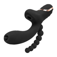G-Spot Vibrator with Clitoral Suction & Beginner Anal Beads