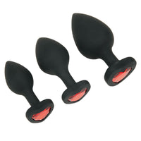Jeweled Metal Anal Plug Set