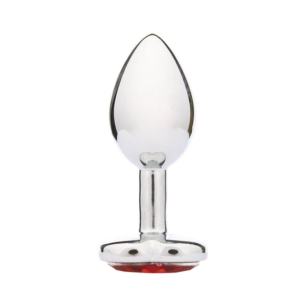 Heart Jeweled Butt Plug Red Gem Metal Toy for All Levels The Rabbit Company Heart Jeweled Butt Plug Red Gem Metal Toy for All Levels The Rabbit Company