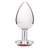 Heart Jeweled Metal Butt Plug