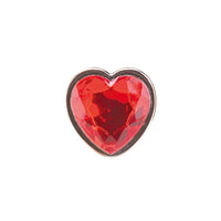 Heart Jeweled Metal Butt Plug