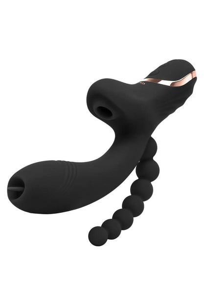 G-Spot Vibrator with Clitoral Suction & Beginner Anal Beads