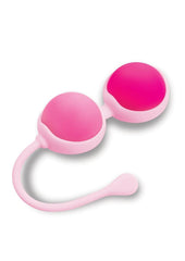Silicone Kegel Ball Duo – 56g Weighted Set with Flexible Cord