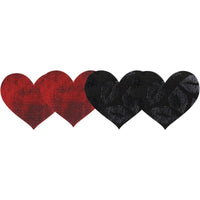 Stolen Kisses Hearts - Black/Red
