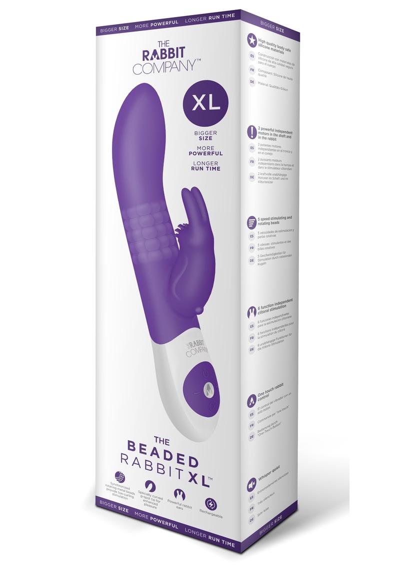Purple Beaded Rabbit XL in box